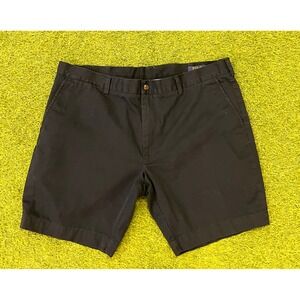 Polo Ralph Lauren Mens Classic Fit 9 Inch Chino Shorts Black Cotton Size 40